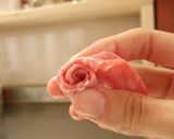 ハムでバラ　　キャラ弁などのおかずに♪作り方4写真