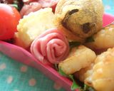 ハムでバラ　　キャラ弁などのおかずに♪作り方9写真