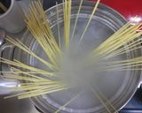 九条ネギと豚肉の和風パスタ作り方1写真