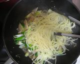 九条ネギと豚肉の和風パスタ作り方6写真