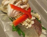 ＊大葉香る＊　鯛の紙包み蒸し作り方5写真