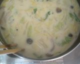 鍋の余りもので●○豆乳スープ○●作り方3写真