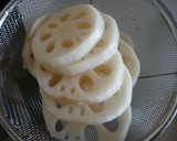 さくさく★れんこんのえび挟み焼き作り方1写真
