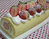 ストロベリーチーズロールケーキ作り方15写真