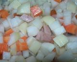 ♫ミルク仕立てღミネストローネ♫作り方4写真