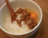 新触感！ふ～んわり☆納豆たまごご飯作り方1写真