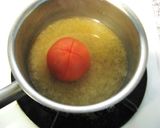 ラー油で丸々トマトのピリ辛★ミソスープ作り方3写真