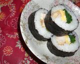 ✿鶏玉❀ほうれん草の✿海苔巻き作り方7写真