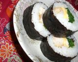 ✿鶏玉❀ほうれん草の✿海苔巻き作り方8写真