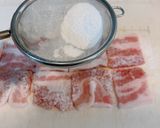 甜麺醤の甘辛味噌ダレの、豚バラ丼作り方2写真