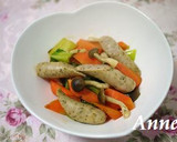 ☆ソーセージ＆青梗菜の熟味酢炒め☆作り方3写真