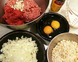 肉肉♪ジューシーなハンバーグっ作り方1写真