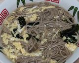 簡単★和風かきたまワカメスープ蕎麦作り方3写真