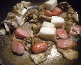 お弁当（ハンペンとマイタケ炒め）作り方4写真