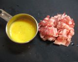 豚バラと卵のオイマヨ炒飯♡作り方1写真