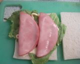 ハムと野菜のジューシーサンドイッチ作り方6写真