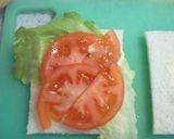 ハムと野菜のジューシーサンドイッチ作り方7写真