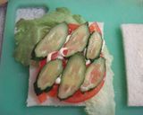 ハムと野菜のジューシーサンドイッチ作り方8写真