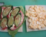 ハムと野菜のジューシーサンドイッチ作り方9写真