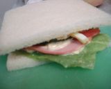 ハムと野菜のジューシーサンドイッチ作り方10写真