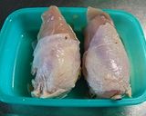 鶏むね肉のマスタードキャベツロール♪作り方4写真
