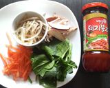 冷ご飯と韓国のタレで簡単ビビンバ作り方1写真