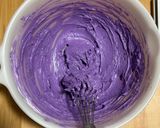 レンジで簡単⭐︎2層のウべチーズケーキ作り方4写真