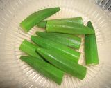 ５分で簡単☆豚肉とオクラのサッと煮作り方1写真