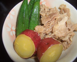 ５分で簡単☆豚肉とオクラのサッと煮作り方4写真