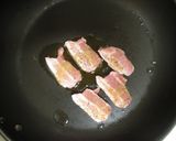 ＊ナツメグ★豚肉と春菊のオイルパスタ＊作り方4写真
