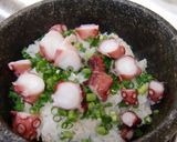 石焼鍋でタコとガーリック・バターの焼き飯作り方8写真