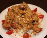 鶏のから揚げ　ネギソー酢♪　サラダ風！作り方6写真