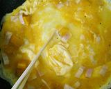 南瓜とベーコンの、たまご焼き。作り方2写真