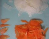 鍋の後はひらひら野菜で雑炊!!作り方2写真