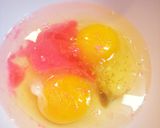 お弁当に★甘～いほんのりピンクの玉子焼き作り方1写真