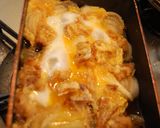 速攻丼ぶり朝ごはん☆いか天玉子とじ丼♪作り方5写真