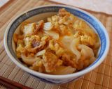 速攻丼ぶり朝ごはん☆いか天玉子とじ丼♪作り方6写真
