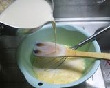 ケーキ型で焼くカスタードプリン／紅茶味も作り方7写真