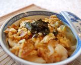 速攻丼ぶり朝ごはん☆いか天玉子とじ丼♪作り方7写真