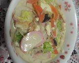 ちゃんぽんめん?~豆乳うどん~♪作り方5写真