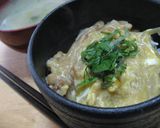イカ珍味でおいしい卵丼！作り方4写真