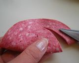 ハムリボン飾りのサラスパ作り方1写真