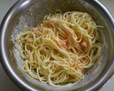 ハムリボン飾りのサラスパ作り方4写真