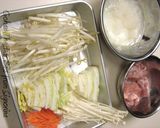 ほっこりと♪ 鶏と野菜で雪見だし作り方3写真