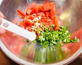 トマトとベーコンの冷製パスタ作り方2写真