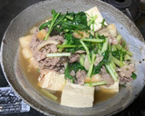 水菜と牛肉のすき焼き風サッと煮作り方6写真
