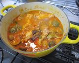 手羽元と野菜のトマト煮込み★ルクルーゼ作り方4写真