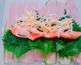 ＊ズッキーニと魚肉ソーセージの春巻き＊作り方2写真