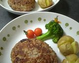 ハンバーグには山芋入れて❤作り方5写真