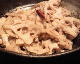 れんこんのきんぴら　胡麻の風味で作り方7写真